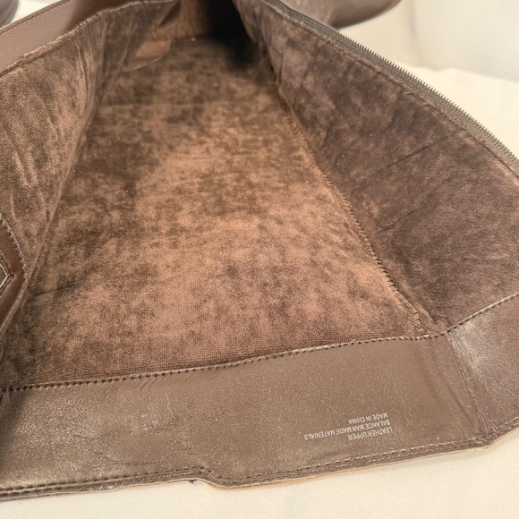 BOC Born Concepts Dark Brown Leather Riding Boots Side Zip Block Heel Womens 11 - Picture 15 of 16